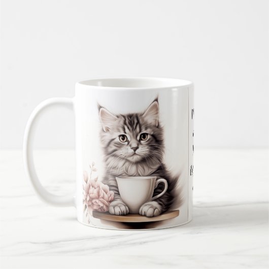 Koffie met mijn kat koffiemok (Links)