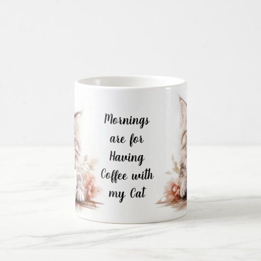 Koffie met mijn kat koffiemok (Center)