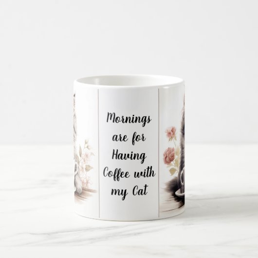 Koffie met mijn kat koffiemok (Center)