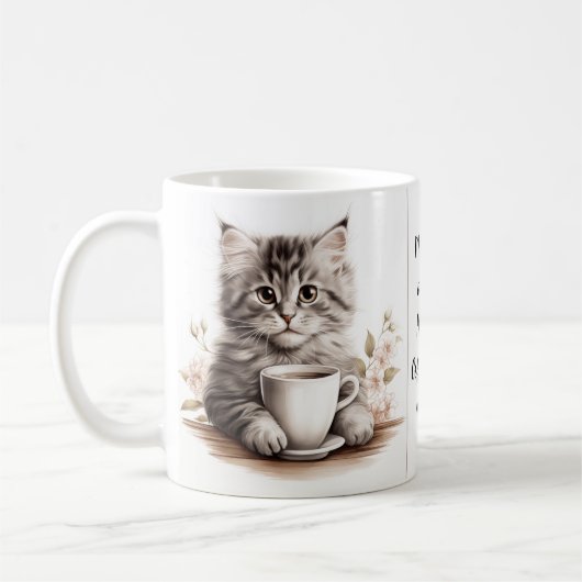 Koffie met mijn kat koffiemok (Links)