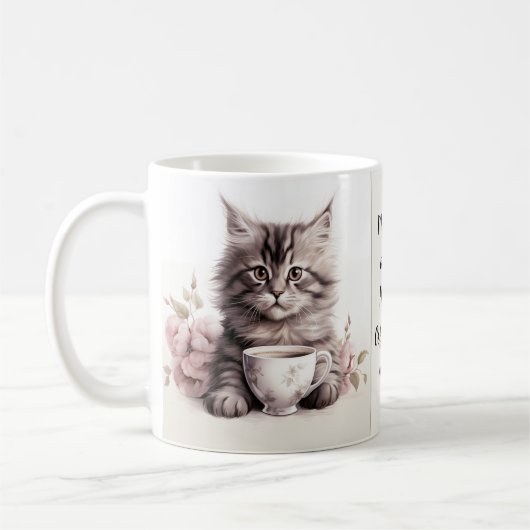 Koffie met mijn kat koffiemok (Links)
