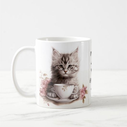 Koffie met mijn kat koffiemok (Links)