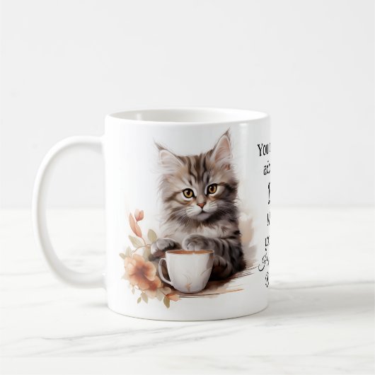 Koffie met mijn kat  koffiemok (Links)