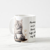 Koffie met mijn kat koffiemok (Voorkant links)