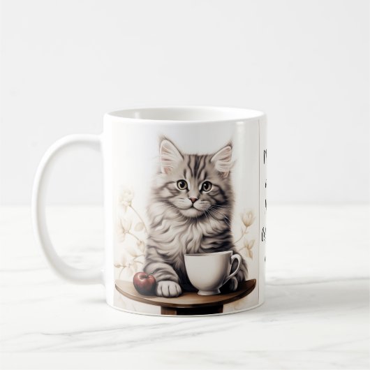 Koffie met mijn kat koffiemok (Links)