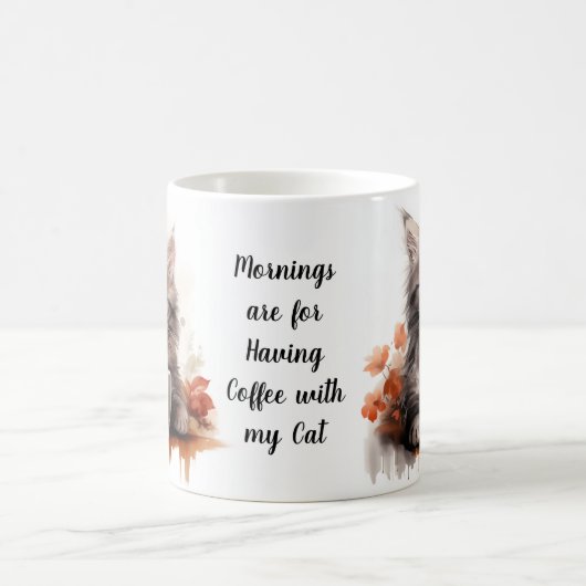 Koffie met mijn kat koffiemok (Center)