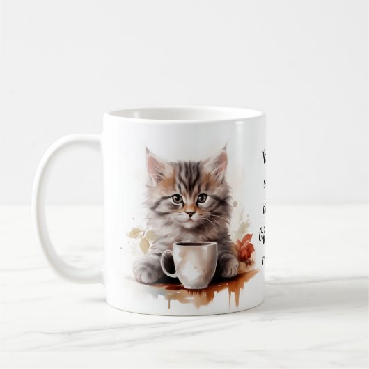 Koffie met mijn kat koffiemok (Links)
