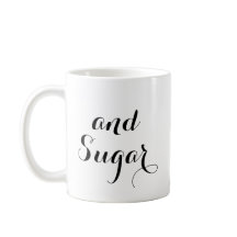 Koffie met Mok van room en suiker