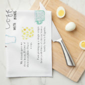 Koffie met negen types keukenhanddoek (Quarter Fold)