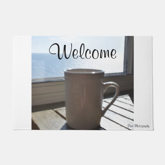 Koffie met Oceaanschicht Deurmat (Voorkant)