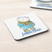 Koffie met polair Beer Bier Onderzetter (Linkerzijde)