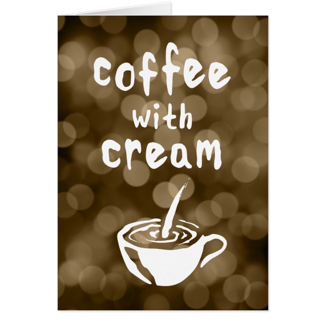 koffie met room bokeh (Voorkant)