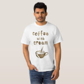 koffie met room bokeh t-shirt (Voorkant volledig)