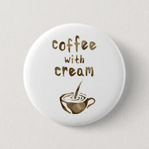 koffie met room ronde button 5,7 cm