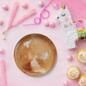 Koffie met roomcrème-afbeelding voor koffieliefheb papieren bordje (Feest)