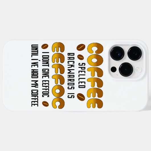 Koffie met ruggegraat Case-Mate iPhone case (Achterkant (horizontaal))