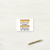 Koffie met ruggegraat post-it® notes (Op bureau)