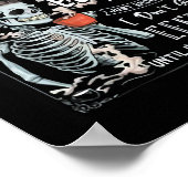 Koffie met rugleuning is EFFOC Funny Skeleton Poster (Hoek)