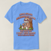 Koffie met rugleuning is EFFOC Funny Sloth Dri T-shirt (Design voorkant)