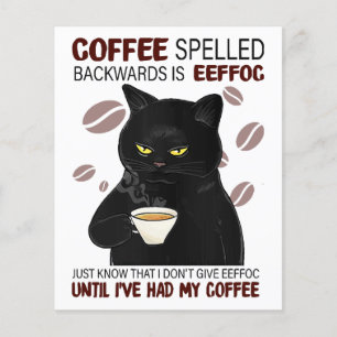 Koffie met rugspeling weet alleen maar dat