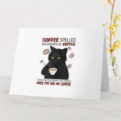 Koffie met rugspeling weet alleen maar dat kaart (Gele Bloem)