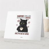 Koffie met rugspeling weet alleen maar dat kaart (Achterkant)