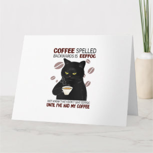 Koffie met rugspeling weet alleen maar dat kaart