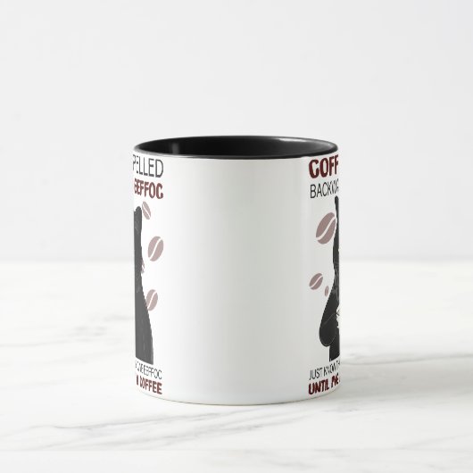 Koffie met rugspeling weet alleen maar dat mok (Midden)