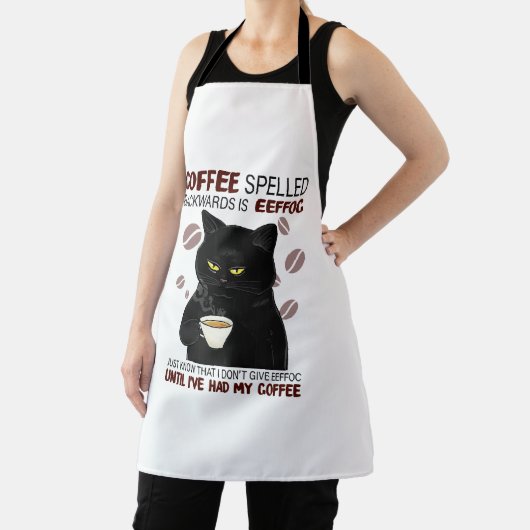 Koffie met rugspeling weet alleen maar dat schort (Insitu)