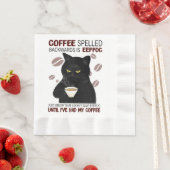 Koffie met rugspeling weet alleen maar dat servet (Insitu)