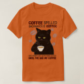 Koffie met rugspeling weet alleen maar dat t-shirt (Design voorkant)