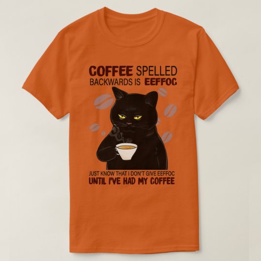 Koffie met rugspeling weet alleen maar dat t-shirt (Design voorkant)