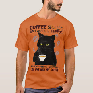 Koffie met rugspeling weet alleen maar dat t-shirt