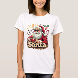 Koffie met Santa Christmas T-shirt