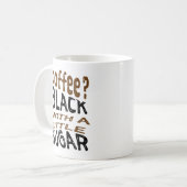 koffie met suiker koffiemok (Voorkant links)