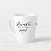 Koffie met suiker latte mok (Linkerhoek)