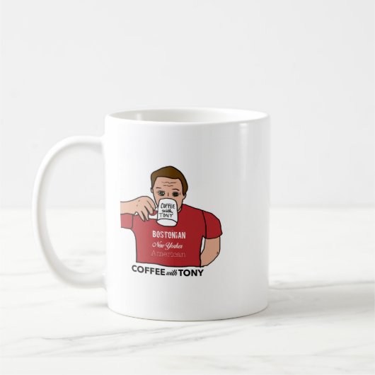 Koffie met Tony Coffee Cup Koffiemok (Links)