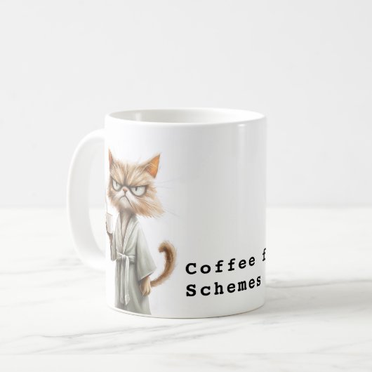 Koffie met trompy Cat Needs Koffiemok (Voorkant links)