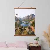 Koffie Met Uitzicht Hangend Wandkleed (Slaapkamer)