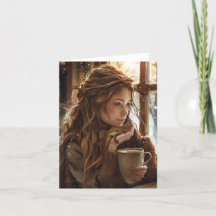 Koffie met vrienden gevouwen Kaart