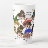 Koffie met vrienden hoog 17 oz. latte mok (Voorkant)