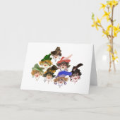 Koffie met vrienden kaart (Gele Bloem)