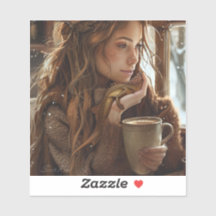 Koffie met vrienden Sticker