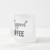 Koffie met wiet matglas koffiemok (Voorkant links)