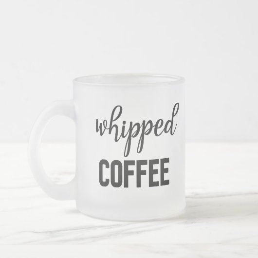 Koffie met wiet matglas koffiemok (Links)