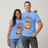 Koffie: mijn brandstof t-shirt (Unisex)