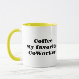 Koffie, mijn favoriete collega mok