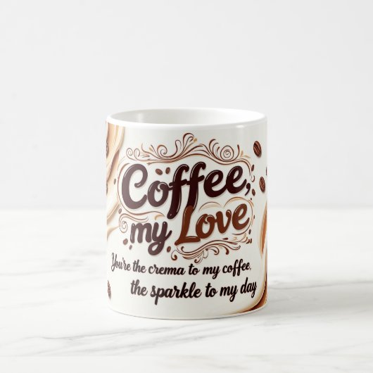 Koffie, mijn liefde magische mok (Center)