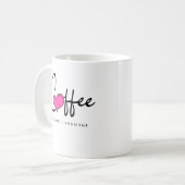 Koffie: Mijn liefde Taal Mok (Voorkant links)