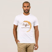Koffie - Mijn medicijn T-shirt (Voorkant volledig)